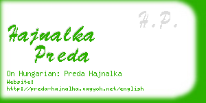 hajnalka preda business card